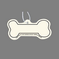 Paper Air Freshener Tag W/ Tab - Bone (Outline)